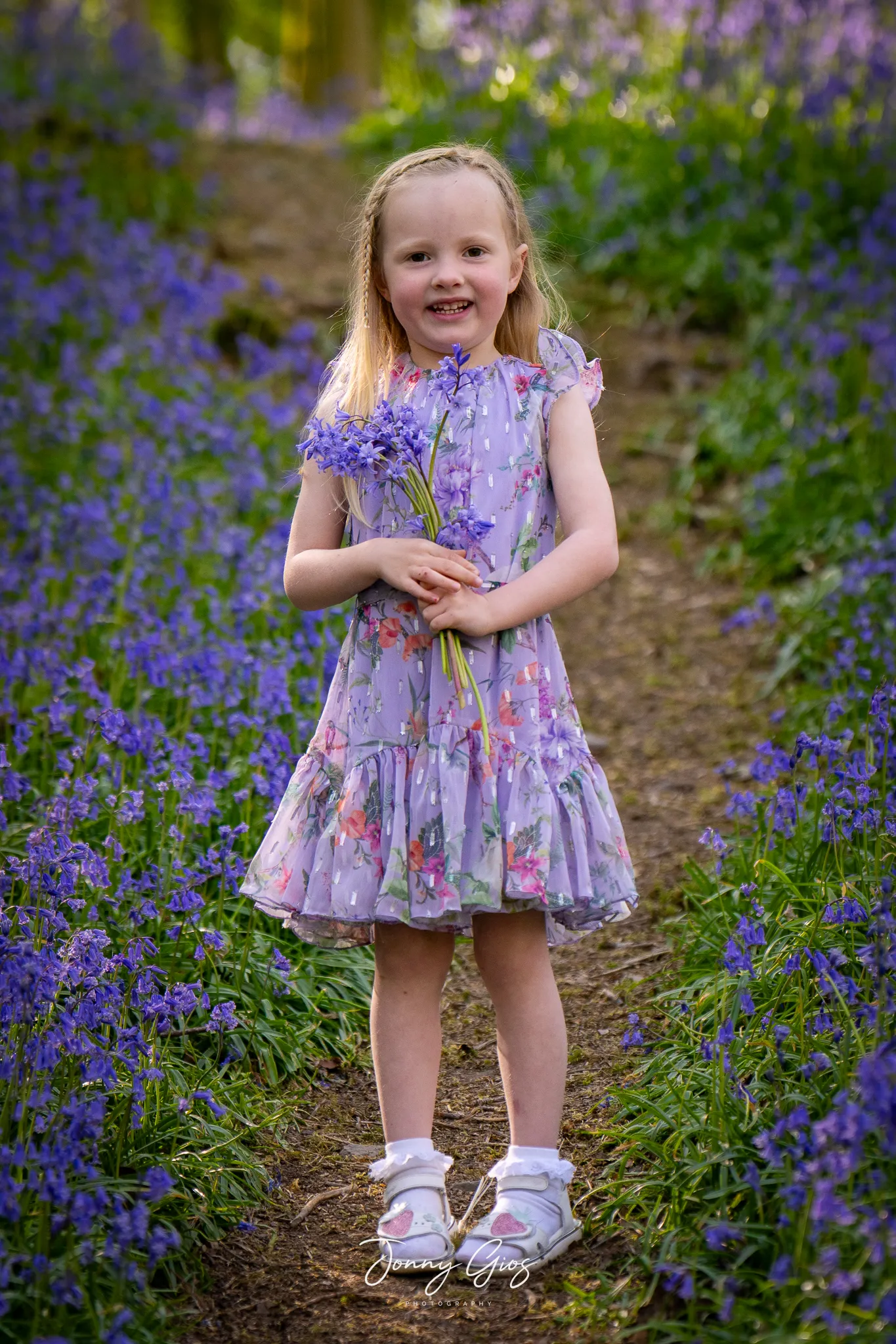 jonny gios single child subject bluebells shoot