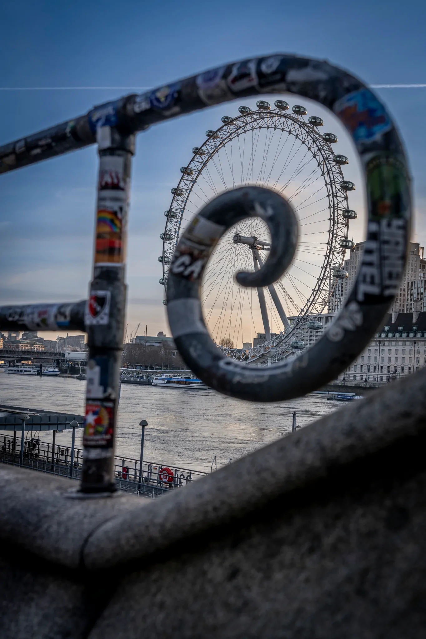 London Eye at dawn