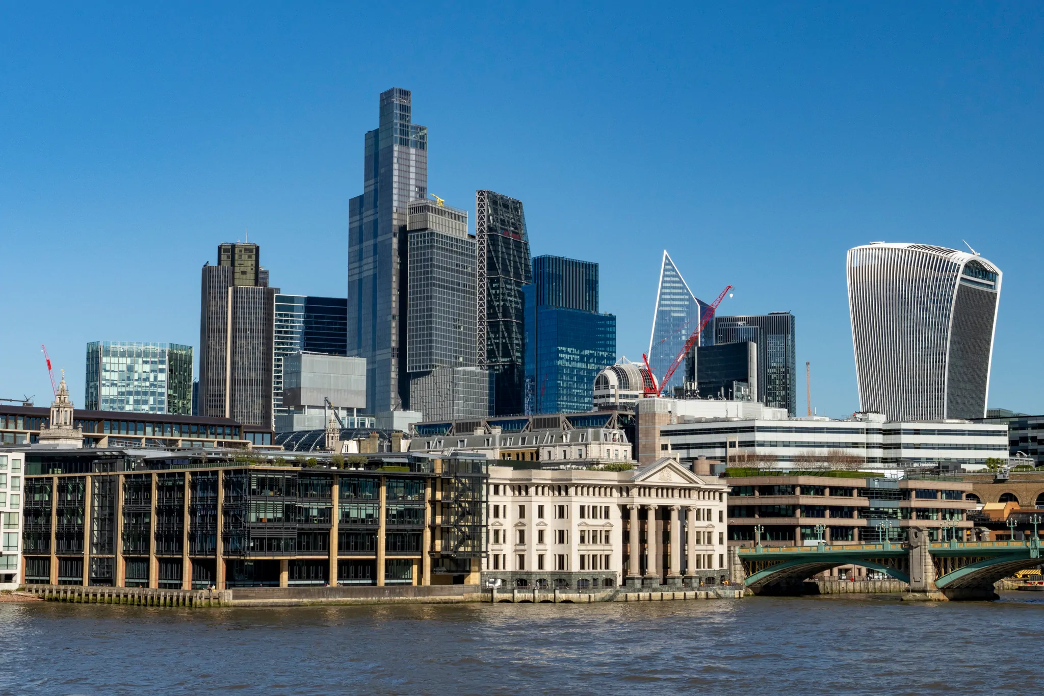 London skyline at dawn
