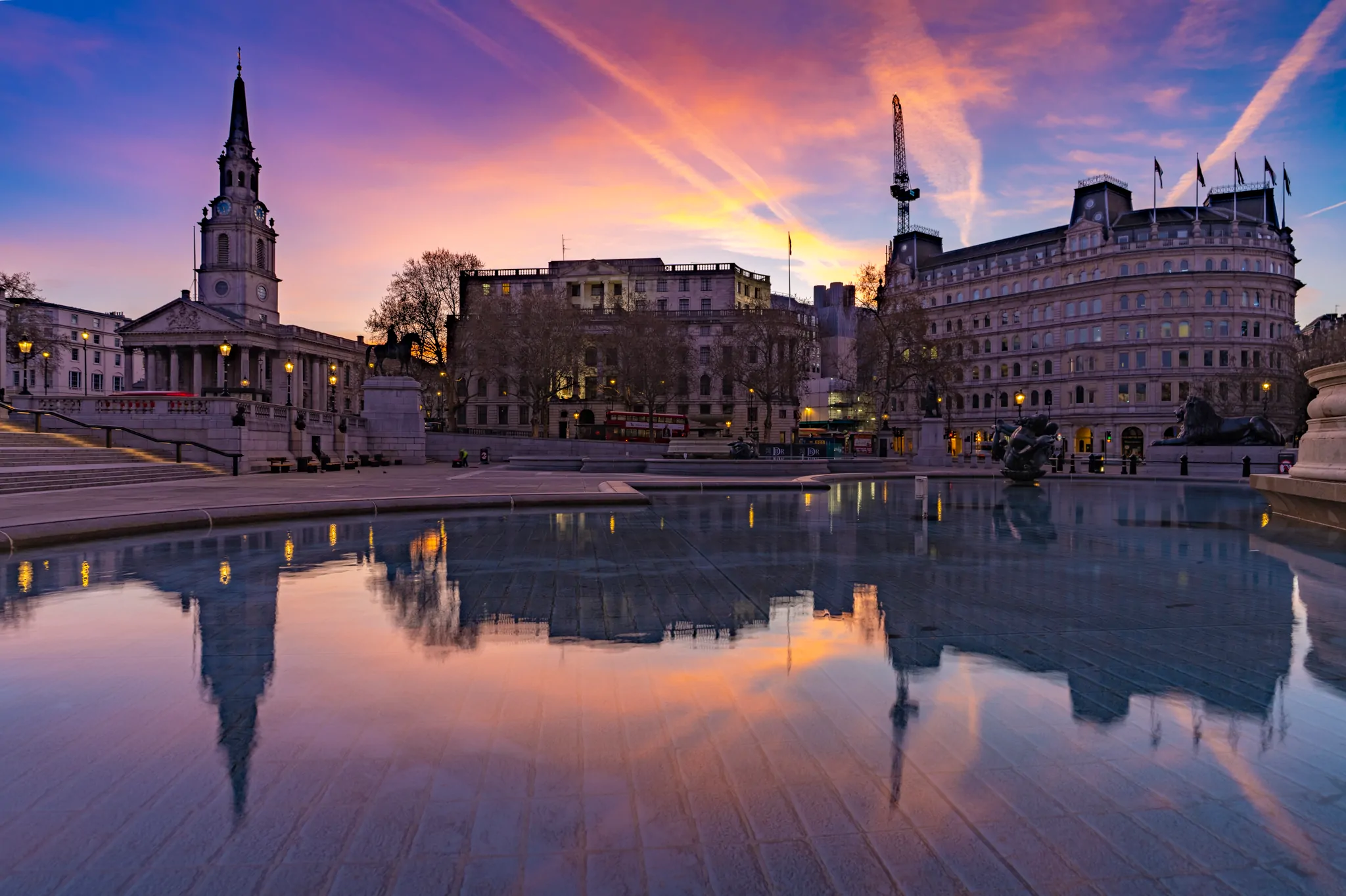 Trafalgar at dawn