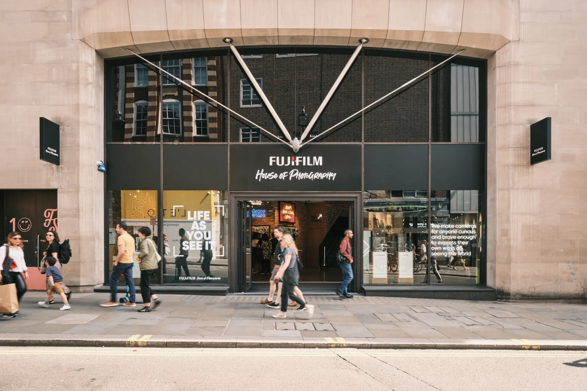 View from outside Fujifilm HOP
