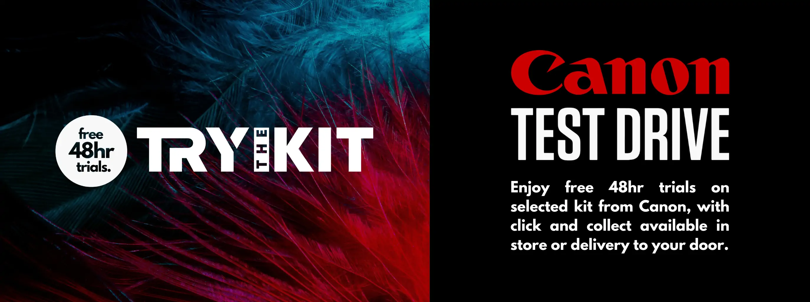Canon Test Drive banner